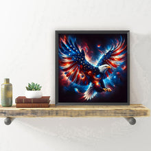 Load image into Gallery viewer, American Flag Eagle-Full Round Diamond Painting-30x30cm
