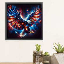 Load image into Gallery viewer, American Flag Eagle-Full Round Diamond Painting-30x30cm
