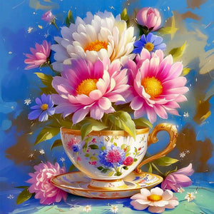Crystal Bouquet-Full Round Diamond Painting-30x30cm