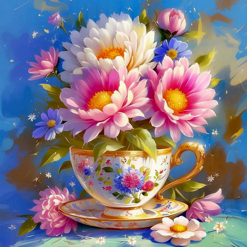 Crystal Bouquet-Full Round Diamond Painting-30x30cm