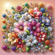 Load image into Gallery viewer, Crystal Bouquet-Full Round Diamond Painting-30x30cm
