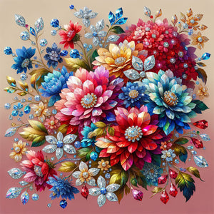 Crystal Bouquet-Full Round Diamond Painting-30x30cm