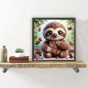 Sloth-Full Round Diamond Painting-30x30cm