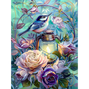 Cat Butterfly-Full Round Diamond Painting-30x40cm