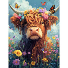 Load image into Gallery viewer, Cat Butterfly-Full Round Diamond Painting-30x40cm
