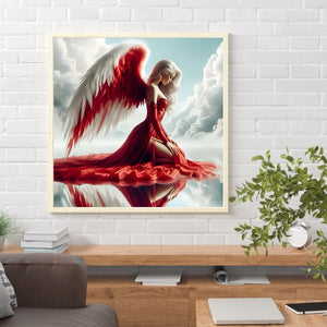 Angel-Full Round Diamond Painting-30x30cm