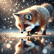Load image into Gallery viewer, Snow Animal-Full Round Diamond Painting-30x30cm
