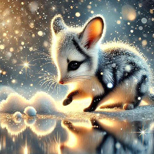 Snow Animal-Full Round Diamond Painting-30x30cm