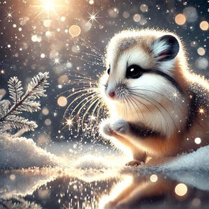 Snow Animal-Full Round Diamond Painting-30x30cm