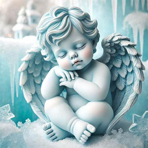 Snow Angel-Full Round Diamond Painting-30x30cm