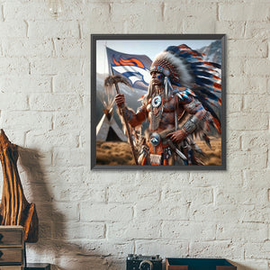 Indian-Full Round Diamond Painting-40x40cm