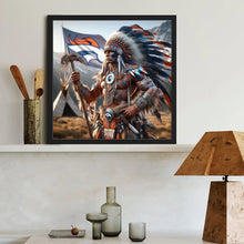 Load image into Gallery viewer, Indian-Full Round Diamond Painting-40x40cm
