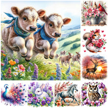 Load image into Gallery viewer, Animal-Full Round Diamond Painting-40x40cm
