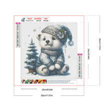 Load image into Gallery viewer, Bear-Full Round Diamond Painting-30x30cm

