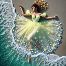 Load image into Gallery viewer, Girl-Full Round Diamond Painting-40x40cm
