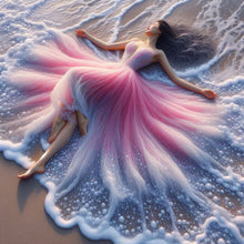 Load image into Gallery viewer, Girl-Full Round Diamond Painting-40x40cm
