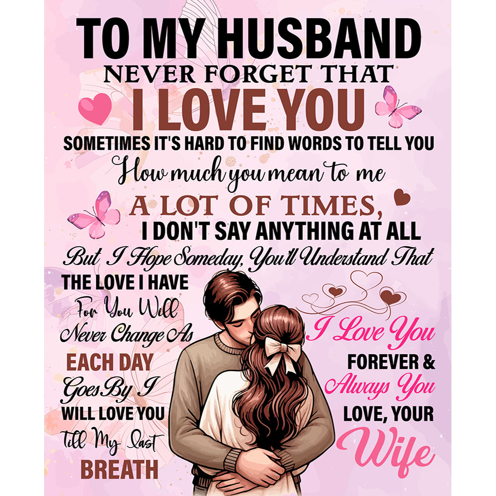 Slogan-Full Round Diamond Painting-50x60cm-Large Size