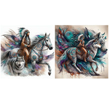 Load image into Gallery viewer, Indian-Full Round Diamond Painting-40x40cm
