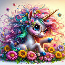 Load image into Gallery viewer, Cat Unicorn-Full Round Diamond Painting-30x30cm
