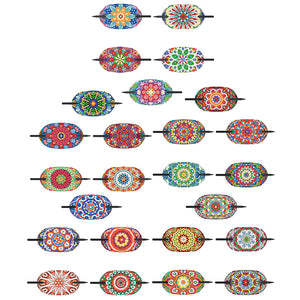 5Pcs/Set Mandala-Diamond Hair Stick Hair Clip