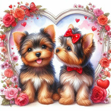 Load image into Gallery viewer, Valentine&#39;s Day-Full Round Diamond Painting-40x40cm

