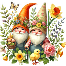 Load image into Gallery viewer, Gnome-Full Round Diamond Painting-30x30cm
