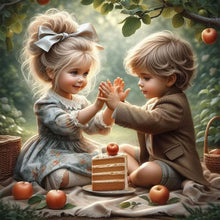 Load image into Gallery viewer, Valentine Girl-Full Round Diamond Painting-40x40cm
