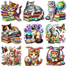 Load image into Gallery viewer, Cat-Full Round Diamond Painting-30x30cm
