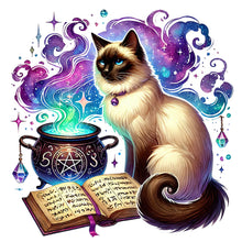 Load image into Gallery viewer, Cat-Full Round Diamond Painting-30x30cm
