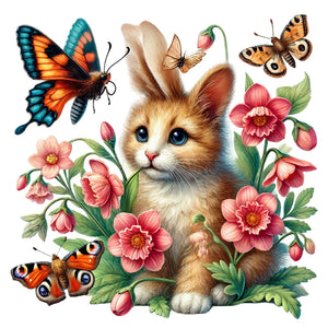 Cat-Full Round Diamond Painting-30x30cm