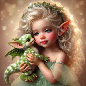 Fantasy Girl-Full Round Diamond Painting-40x40cm