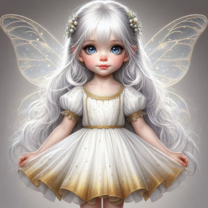 Fantasy Girl-Full Round Diamond Painting-40x40cm
