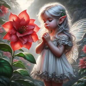 Fantasy Girl-Full Round Diamond Painting-40x40cm