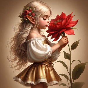 Fantasy Girl-Full Round Diamond Painting-40x40cm