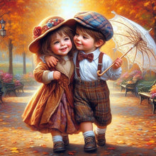 Load image into Gallery viewer, Valentine Girl-Full Round Diamond Painting-40x40cm
