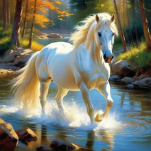 Load image into Gallery viewer, Horse-Full Round Diamond Painting-40x40cm
