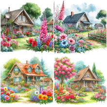 Load image into Gallery viewer, Garden House-Full Round Diamond Painting-40x40cm

