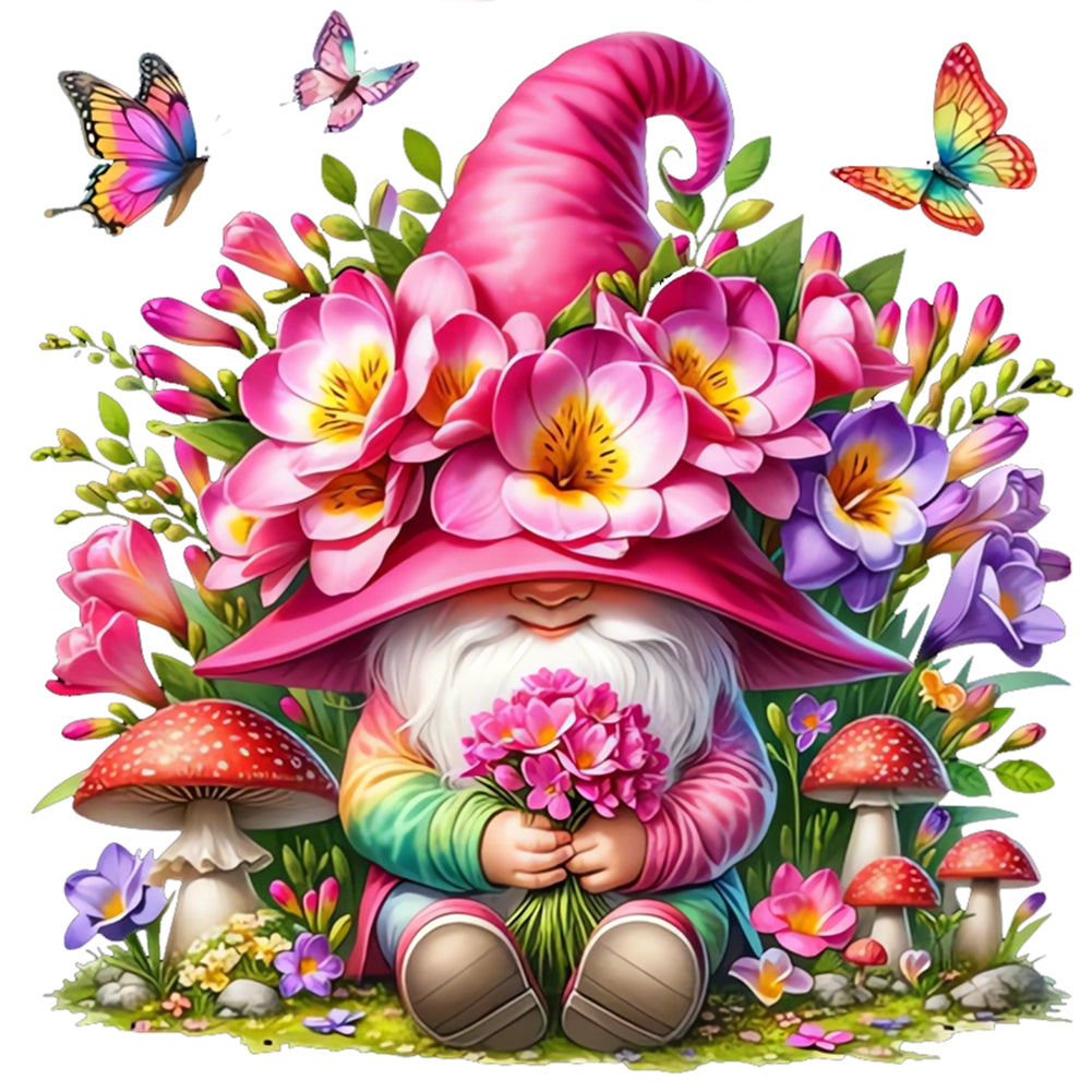 Gnome-Full Round Diamond Painting-30x30cm