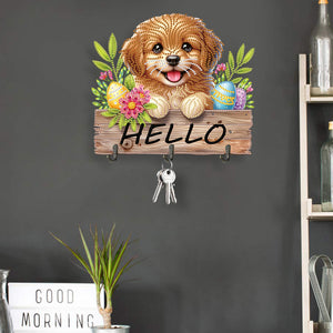 Gnome-Diamond Art Craft Wall Hooks