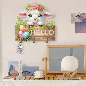 Gnome-Diamond Art Craft Wall Hooks