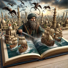 Load image into Gallery viewer, Book Horror Atmosphere-Full Round Diamond Painting-50x50cm
