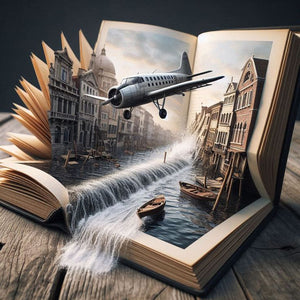 Book Horror Atmosphere-Full Round Diamond Painting-50x50cm