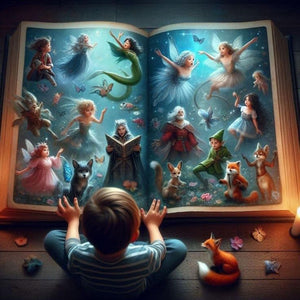 Book Horror Atmosphere-Full Round Diamond Painting-50x50cm