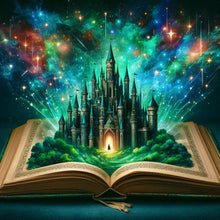 Load image into Gallery viewer, Book Horror Atmosphere-Full Round Diamond Painting-50x50cm
