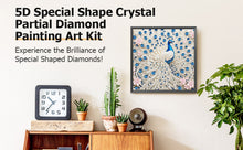 Load image into Gallery viewer, White Peacock-Partial Special Diamond Painting-30x30cm
