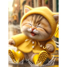 Load image into Gallery viewer, Cat-Full Round Diamond Painting-30x40cm
