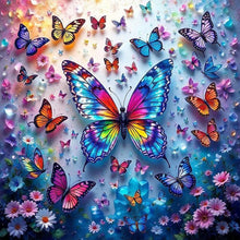 Load image into Gallery viewer, Many Butterflies-Full Round Diamond Painting-40x40cm
