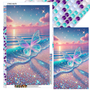Seashells Under The Lamp-Full Round Diamond Painting-40x70cm-Large Size