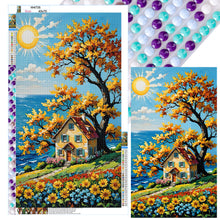 Load image into Gallery viewer, Poppy Flowers-Full Round Diamond Painting-40x70cm-Large Size
