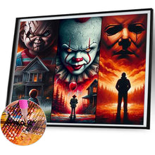 Load image into Gallery viewer, Horror Movie Protagonist-Full Round Diamond Painting-50x45cm
